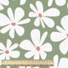 Printed Cotton BASILE Nettle / White